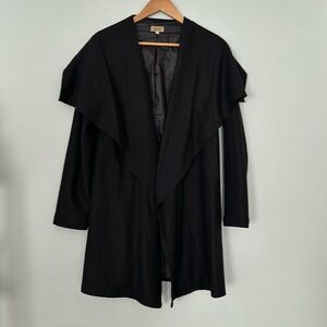 Women's Black Piko1988 shawl collar jacket